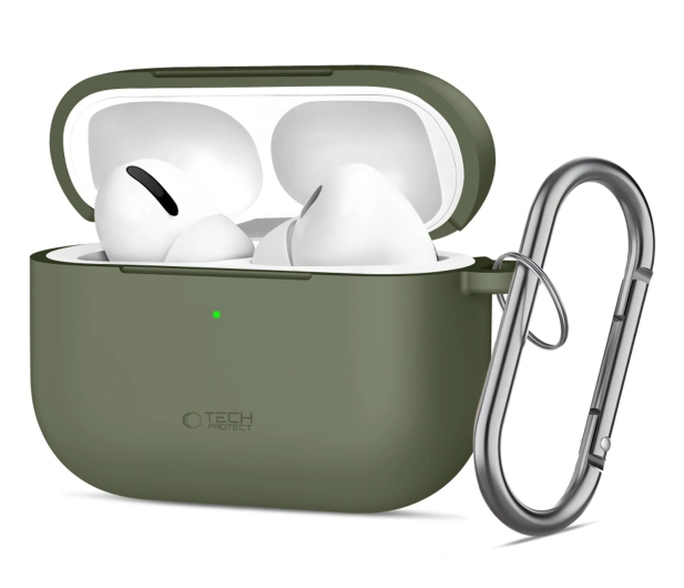 Tech-Protect Silicone Hook Do Apple Airpods Pro 3 Olive Green - 1367343 - zdjęcie